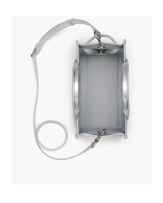 Marc Jacobs Gray The Metallic Small Tote Bag