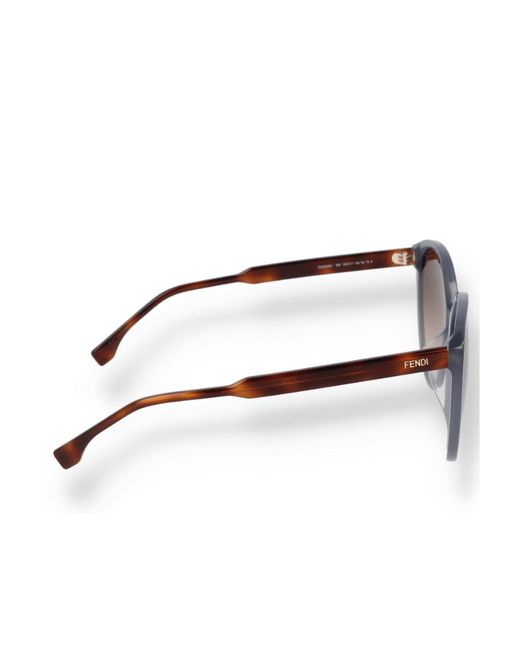 Fendi Multicolor Round Frame Sunglasses
