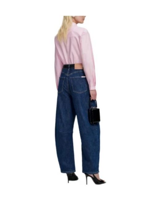Self-Portrait Pink Asymmetric Shirt