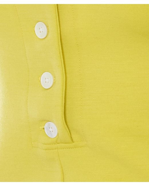 Auralee Yellow Sleeveless Vest