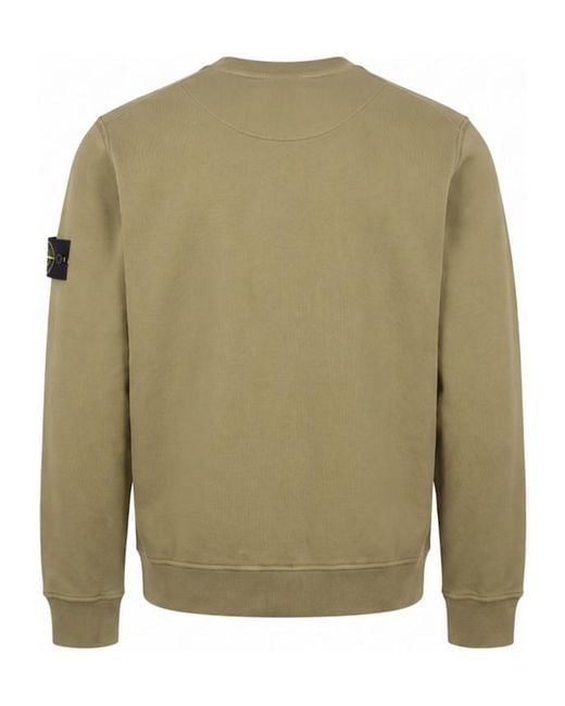 Stone Island Green Compass Patch Zip-Up Hoodie for men