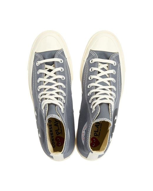 Comme des Garçons Blue Round Toe Sneakers for men