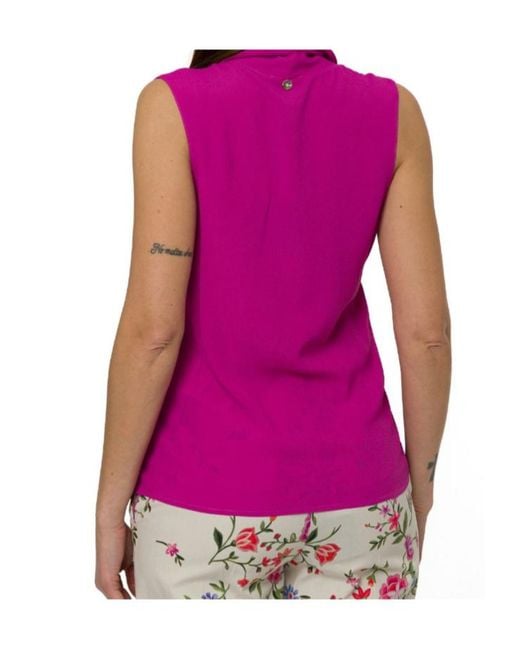 Liu Jo Purple Georgette Top