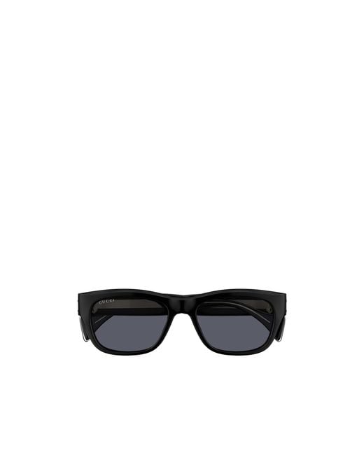 Gucci Black Eyewear Rectangle Frame Sunglasses for men