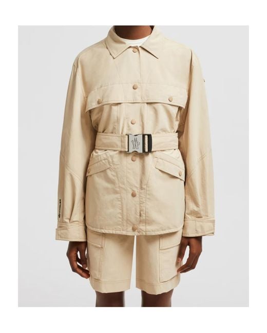 Moncler Natural Kaeng Belted Field Jacket