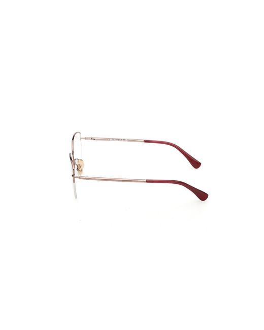 Max Mara Natural Half-Rimmed Plano Lenses