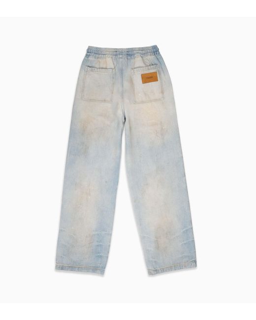 Amiri Blue Drawstring Denim Trousers for men