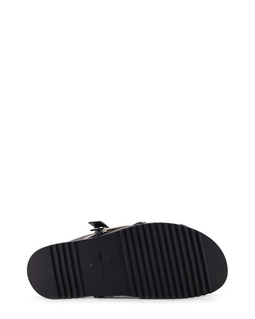 Rick Owens Black Megalaced Mules for men