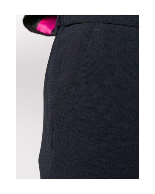 Alberto Biani Blue Low-Waist Tapered Trousers