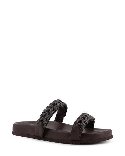 Brunello Cucinelli Brown Slip On Flat Sandals