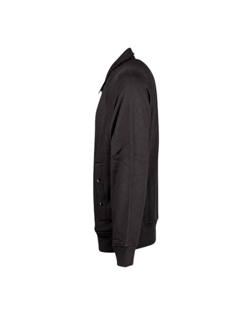 C P Company Black Pure Cotton Zip-Up Jacket for men
