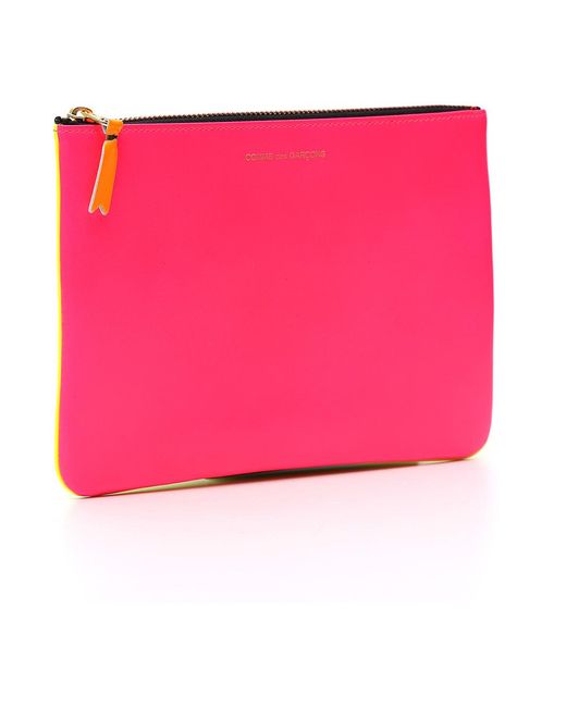 Comme des Garçons Pink Logo Wallet