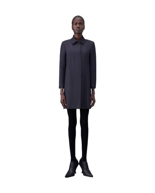 Thom Browne Blue Layered Poplin-Panel Dress