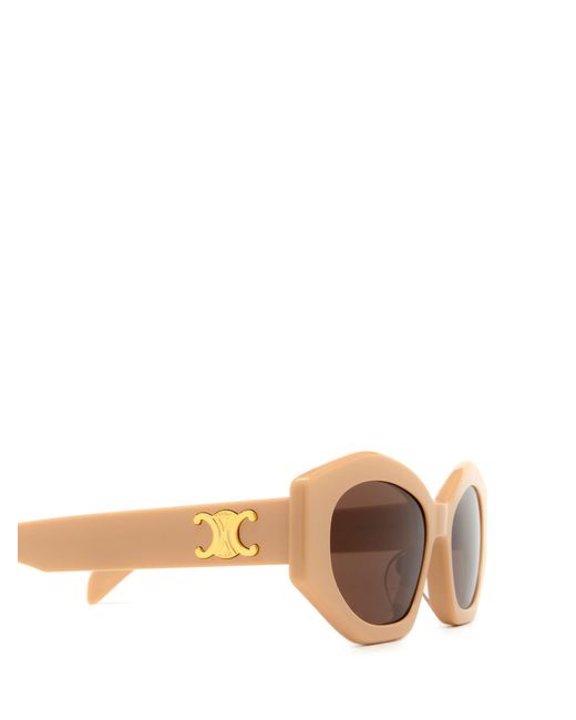 Céline Multicolor Thick-Framed Polygonal Sunglasses