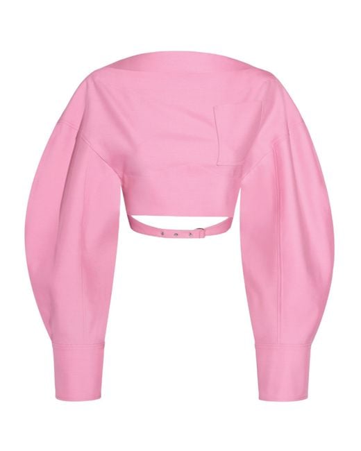 Jacquemus Pink The Casaco Top