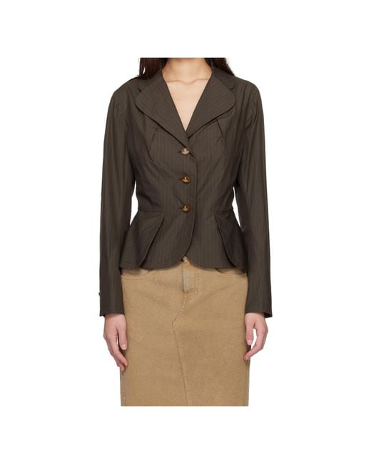 Vivienne Westwood Multicolor Bettina Pinstripe Blazer