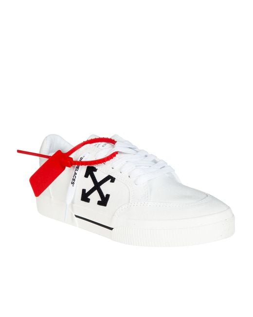 Off-White c/o Virgil Abloh White Low Vulcanised Sneakers for men