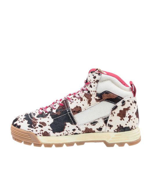 Autry Pink Malga Mid Sneakers