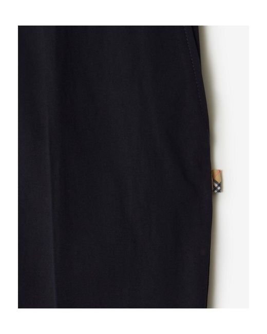 Burberry Blue Cotton Chinos for men