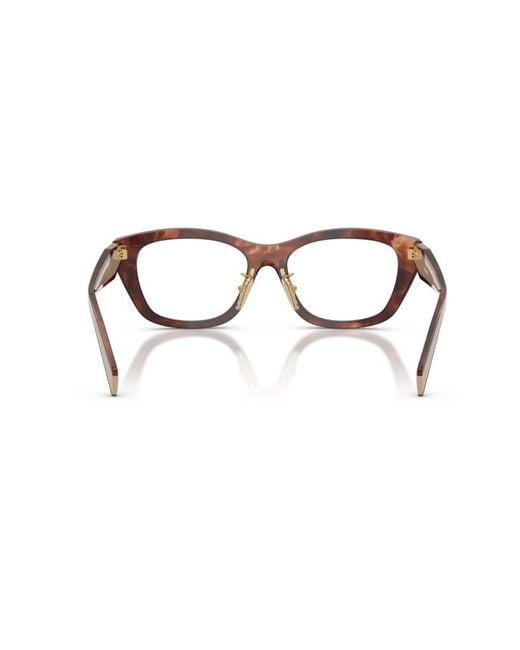 Prada White Eyewear Rectangle Frame Glasses