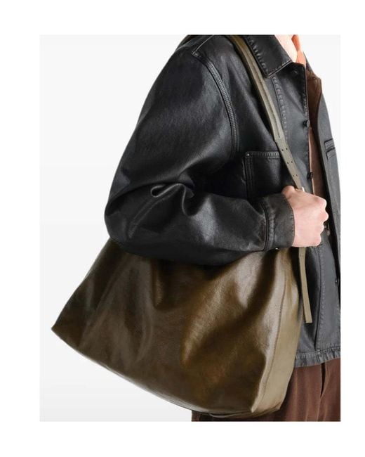 Lemaire Brown Belted Bag