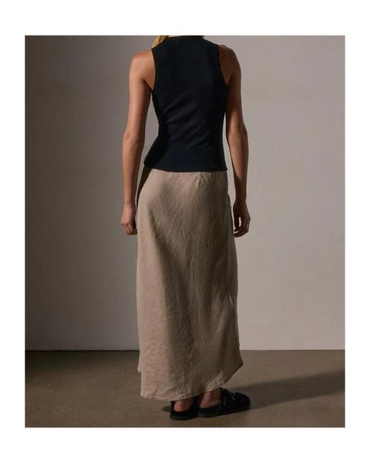James Perse Brown Ribbed Shell Top