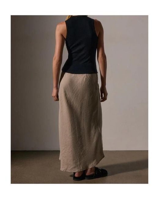 James Perse Brown Ribbed Shell Top