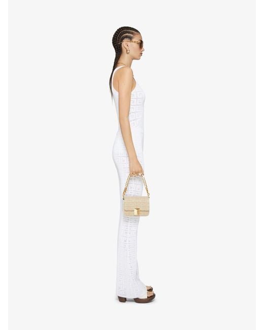 Givenchy White Monogrammed Elastic Waistband Trousers