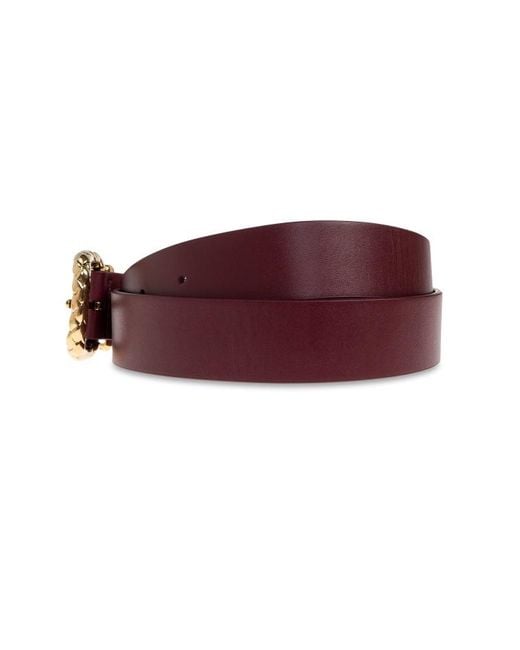 Bottega Veneta Brown Coaxial Buckled Belt