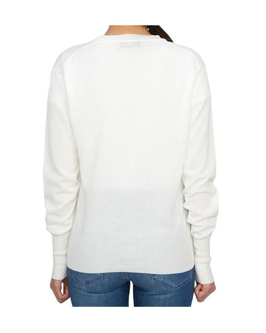 Vivienne Westwood White Long-Sleeved Knitted Cardigan