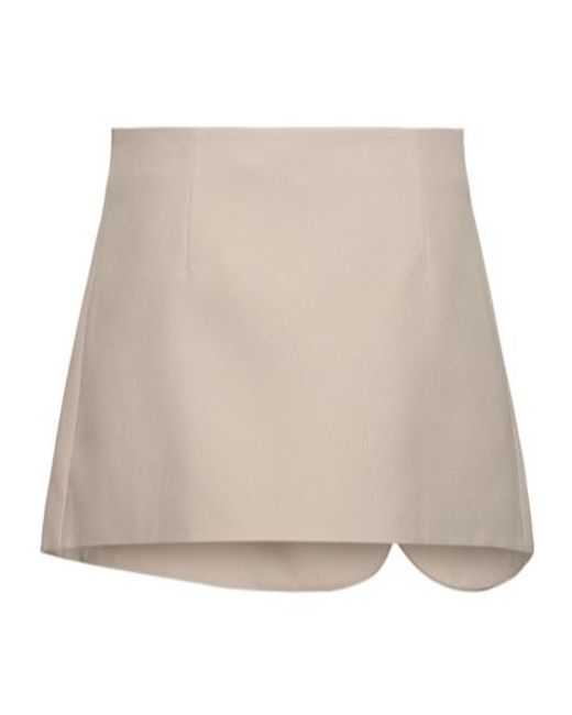 Coperni Natural Tailored Mini Skirt