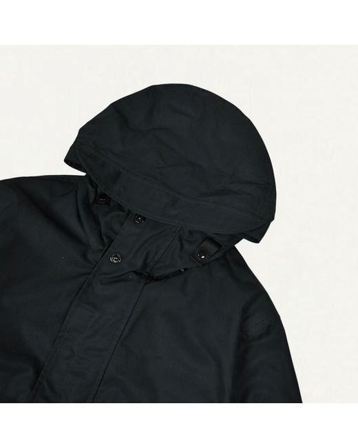 Stone Island Black Windproof And Breathable Hooded Jacket for men