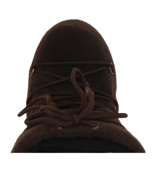 Moon Boot Black Lace-Up Boots for men