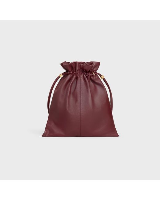 Céline Red Small Crystal Pouch