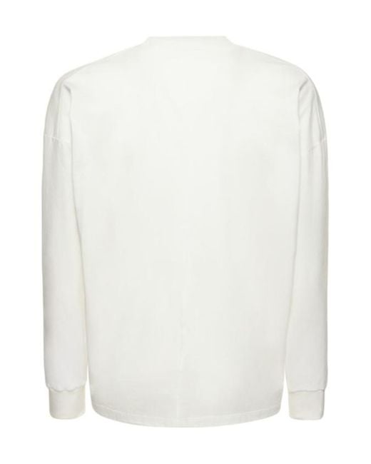The Row White Crewneck Longsleeve Top for men