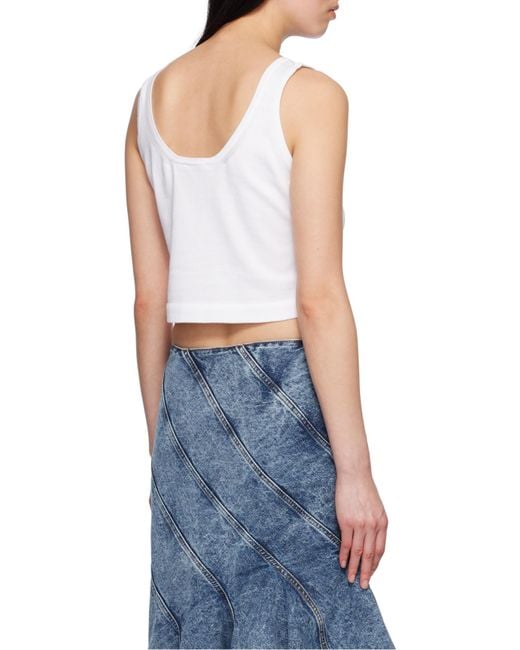 Alaïa Blue Crop Vest