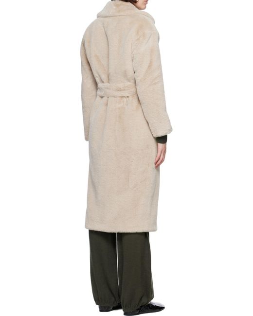 Herno Natural Belted Faux-Fur Coat