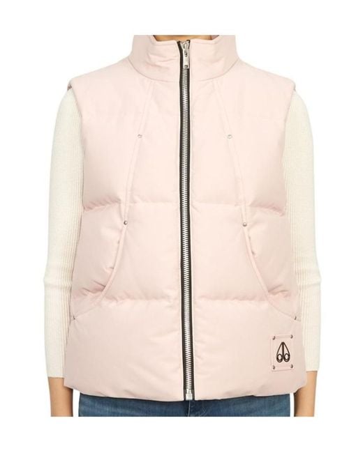 Moose Knuckles Pink Sleevless Down Vest