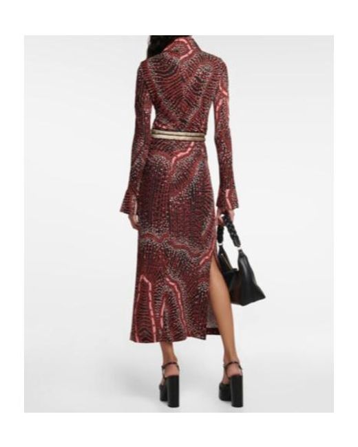Altuzarra Red Claudia Printed Shirt Dress