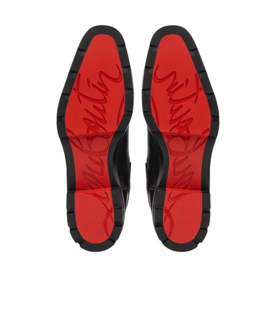 Christian Louboutin Black Slip-On Ankle Boots for men