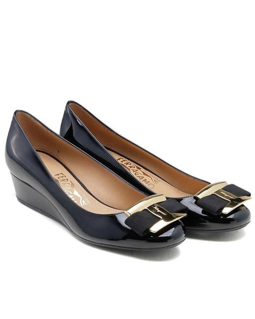 Ferragamo Black Bow High Heels