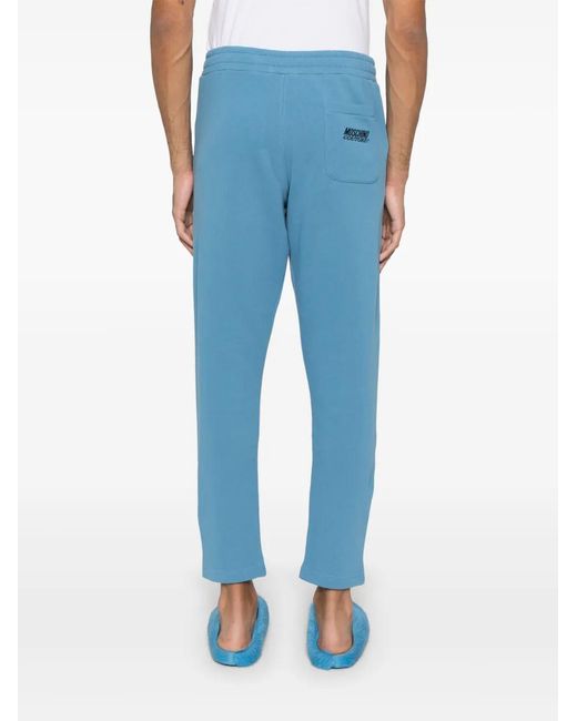 Moschino Blue Elastic Waist Casual Pants for men