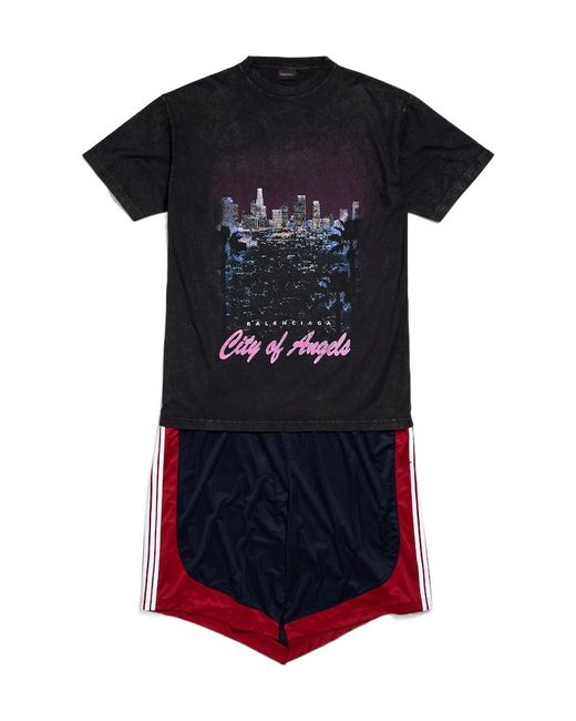 Balenciaga Black City Of Angels Patched Dress