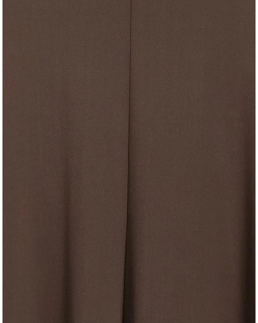Max Mara Brown Solid-Colored Flared Skirt