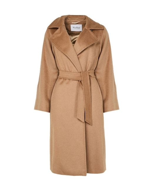 Max Mara Natural Long Belted Coat