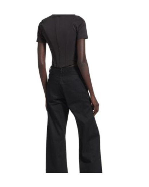 Balenciaga Black Corset Short-Sleeve T-Shirt