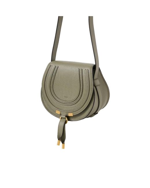 Chloé Green Chloé Marcie Small Crossbody Bag