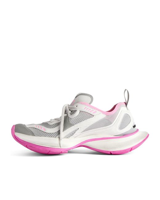 Balenciaga Pink Circuit Low-Top Sneakers