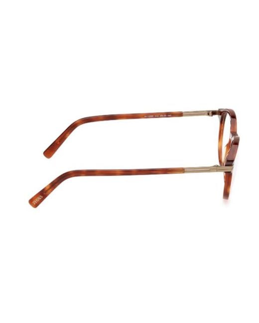 Zegna White Round Frame Glasses for men