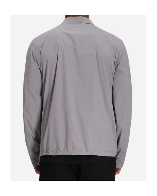 Herno Gray Reversible Shirt Jacket for men